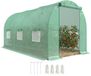Outsunny Tunnelkas - Metaal - 445x200x200cm - Groen
