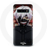 Maniacase Hoesje voor Samsung Galaxy S10 Plus Tokyo Ghoul Kaneki Ken Japans Anime Masker