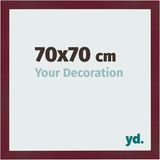 yd. Cadre photo 70x70 cm Vin rouge brossé