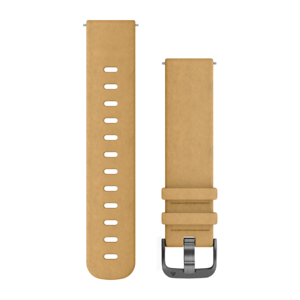 Garmin 010-12691-04 Horlogeband - Lichtbruin - 20mm - Compatibel met Garmin Forerunner 645, vívoactive 3, vívomove HR