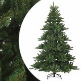 vidaXL Kunstmatige Hinged Kerstboom Groen 210 cm PVC, staal