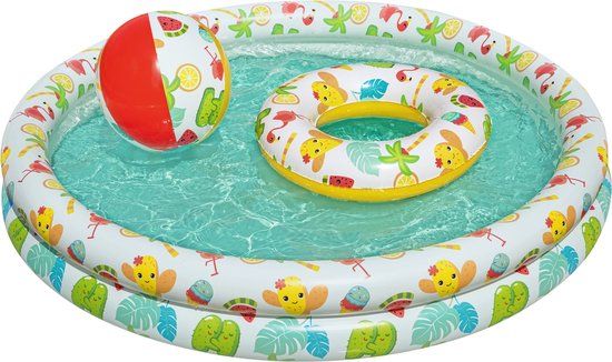 Bestway Opblaasbaar Kinderzwembad Set - ⌀ 122cm - Blauw