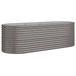 VidaXL Plantenbak Gegalvaniseerd staal Grijs 224x80x68 cm