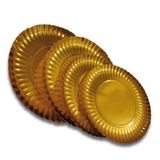 Garcia de Pou 168.81 Plaat Rond Karton Goud 30 cm