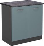 Vicco R-Line meuble sous lavabo – 80 cm, WB anthracite bleu-gris