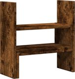 vidaXL Bureau organiser 40x17x41 cm bewerkt hout gerookt eikenkleur