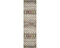 Safavieh Boho Chic Geweven Vloerkleed voor Binnen, Amsterdam Collectie, AMS108, in Ivoor & Multi, 69 X 244 cm