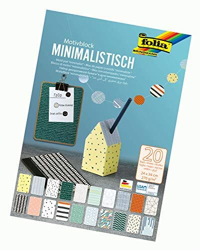 Folia - Motiefblok minimalistisch multicolor