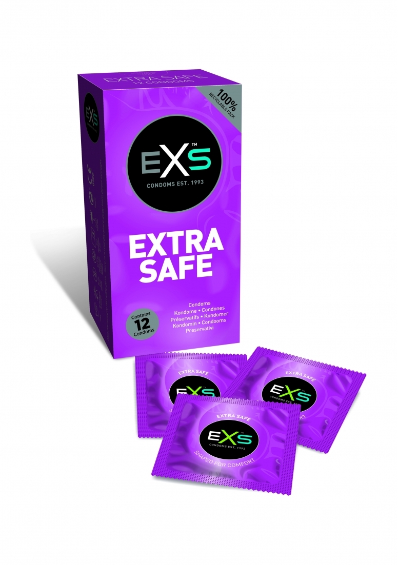 EXS Condoms Exs Extra Safe - 12 pack