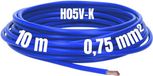 Kalitec 10 meter H05V-K 0,75 mm² donkerblauwe bedradingskabel