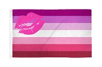 AZ FLAG Vlag Lipstick Lesbian Pride 150x90 cm Polyester 100D