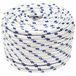 vidaXL Multifunctioneel touw 14 mm 100 m Wit en Blauw PP