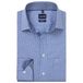 Olymp Comfort geruit casual overhemd donkerblauw