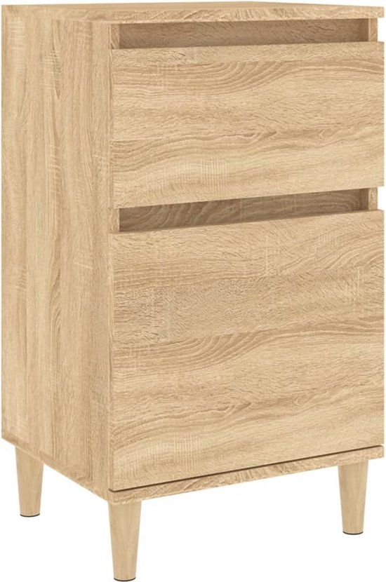 vidaXL Nachtkastje 40x35x70 cm Sonoma eikenkleurig