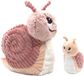 Les Ptipotos Speedou The Snail Knuffel - Pink