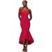 Goddiva Robe moulante avec ourlet bouffant femme Midaxi