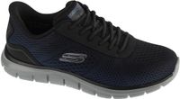 Skechers Heren Track Revno Slip Ins Sneakers Navy Black