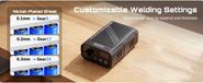 Poste à souder par points - Poste à souder sur batterie - 10 kW - Batterie 10 000 mAh - Écran LCD couleur - 25 niveaux réglables - USB-C - Convient pour batteries rechargeables