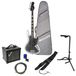 Mooer MBJ412 Dark Silver guitare basse électrique set de démarrage
