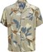 JACK&JONES JORLUKE VARENNA AOP SHIRT SS Heren Overhemd Korte Mouw Viscose Gebloemd Loose Fit S Silver Sage