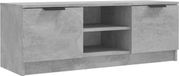 vidaXL Tv-meubel 102x35x36,5 cm bewerkt hout betongrijs