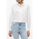 Tommy Hilfiger Tommy Jeans Blouse 'Relaxed Fit Cropped' navy / kersrood / wit