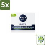 NIVEA MEN Crème de jour sensitive visage - 50 ml - 5 pièces
