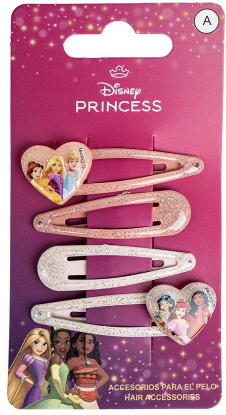 Disney Princess Heart haarclipset 4 delen