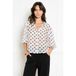 LOLALIZA blouse met stippen - wit