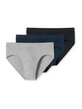 Schiesser 3 PACK Supermini 95/5 Essentials - Heren Onderbroek - grijs, blauw, zwart