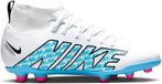 Nike Mercurial Superfly 9 Club FG/MG Voetbalschoenen - Wit/Blauw/Roze - Maat 47.5