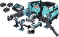 Makita DLX 6046 Accu combiset 18 V DGA 452 + DHP 458 + DJR 186 + DML 802 + DSS 610 + DTD 152 + 3x accu 3.0 Ah + lader + tas