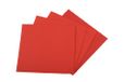 Quicky Airlaid servetten, 1 laag, rood, 40 x 40 cm 1/4 gevouwen, 4-pack (4 x 50 stuks)