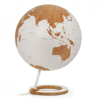 Diversen Globe met verlichting Bamboe 25 cm