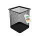 D.RECT Metalen pennenkoker, pennenhouder vierkant van draadmetaal - mesh multifunctionele beker voor balpen - pennenhouder voor kantoor/school, zwart