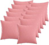 vidaXL - Kussensloop - 12 stuks - HEERLEN - Roze - 50 x 50 cm - Katoensatijn