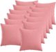 vidaXL - Kussensloop - 12 stuks - HEERLEN - Roze - 50 x 50 cm - Katoensatijn
