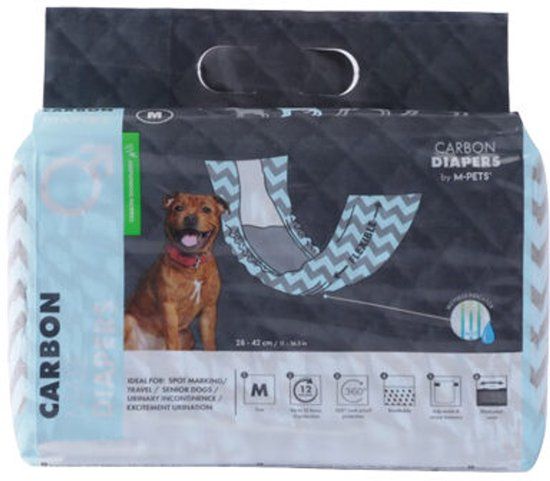 M-Pets Carbon Luiers voor Reuen - M - 28-42 cm - 18 stuks