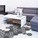 Ambiance TOMETTES SOL GIROMINA Antislip vloerstickers met beschermlaag - 40x90cm - 10 zeshoekige stickers 20x18cm