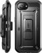 Supcase 360 Backcase hoesje met screenprotector geschikt voor iPhone 17e / 16e - Zwart