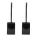 Benson Toiletborstel met houder - 2 stuks - Zwart - Kunststof - 41 cm