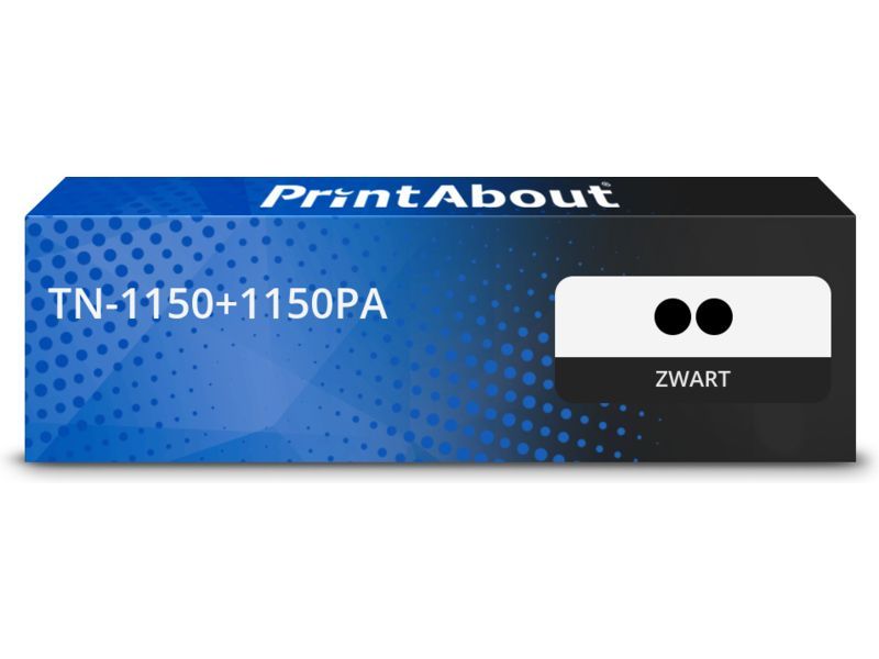 PrintAbout Toner TN-1150+1150PA Zwart Multipack geschikt voor Brother