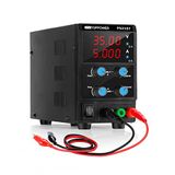 Laboratoriumvoeding 0-35 V, 0-5 A DC, verstelbaar, met 4-cijferig led-display, elektronische reparatie, doe-het-zelvers en voertuigelektronica.