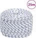 vidaXL Boot touw 10 mm 25 m polypropyleen wit