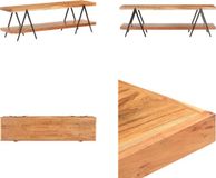 vidaXL meuble TV 160x40x50 cm bois d'acacia massif