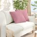 vidaXL - Zitkussens - 2 stuks - Roze - 50 x 50 cm - Corduroy stof
