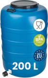 GARRONDA 200L Blauw Kunststof Vat met Kraan