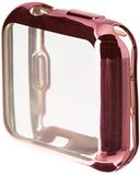 Beschermhoes Shot Case Beschermhoes van siliconen voor iWatch serie 5, 42 mm, roze