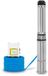 EBERTH Pompe submersible 4" 370W 31m hauteur de refoulement 20m câble avec crépine à saletés