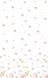 Duni Pasen tafelkleed - tafellaken - paaseieren wit/roze - 138 x 220 cm